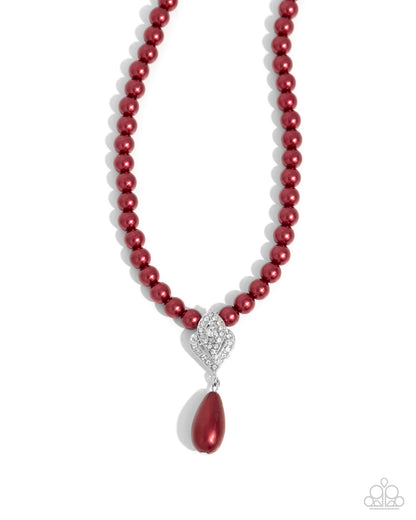 Eternal Elegance - red - Paparazzi necklace