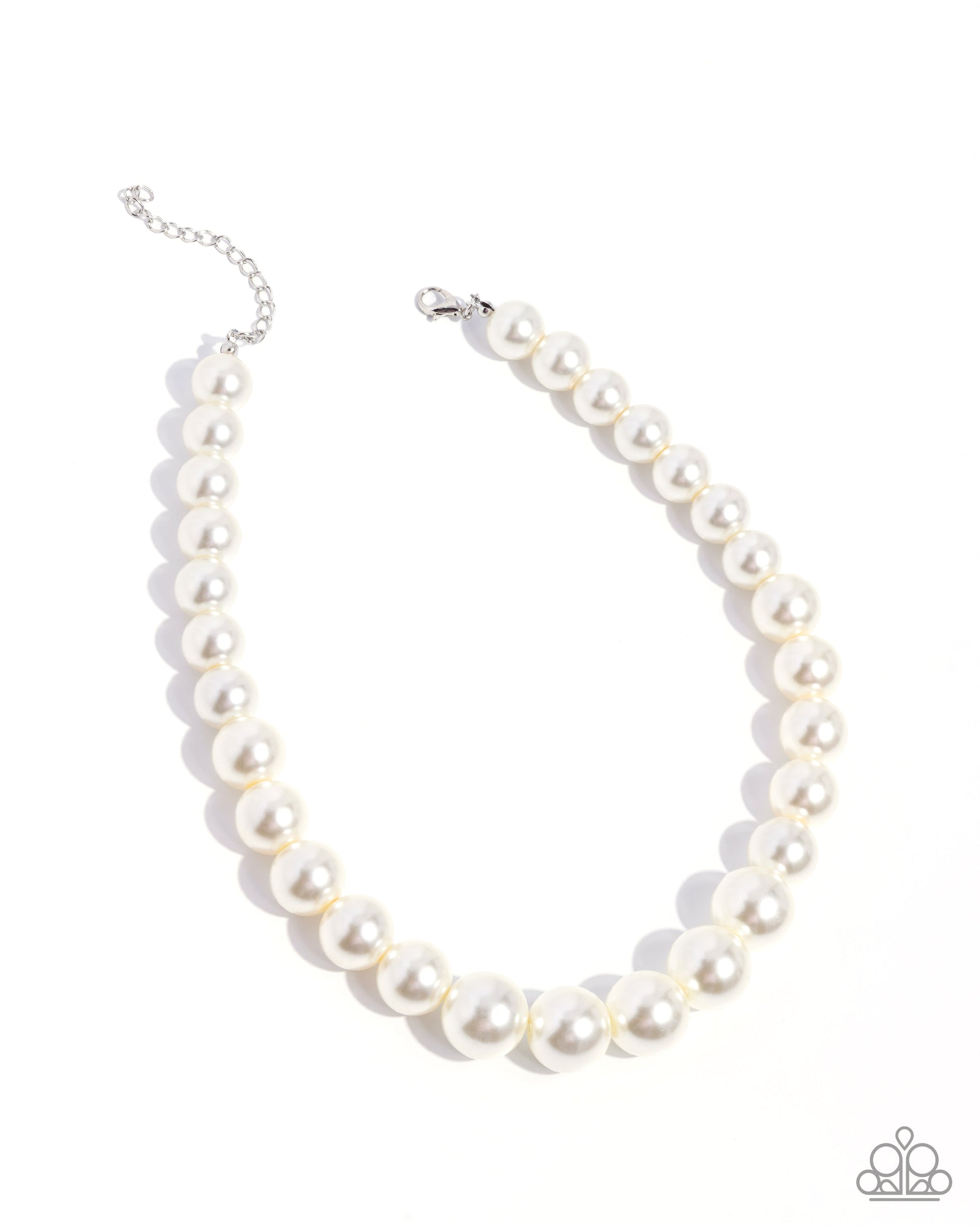 Eternal Empire - white - Paparazzi necklace