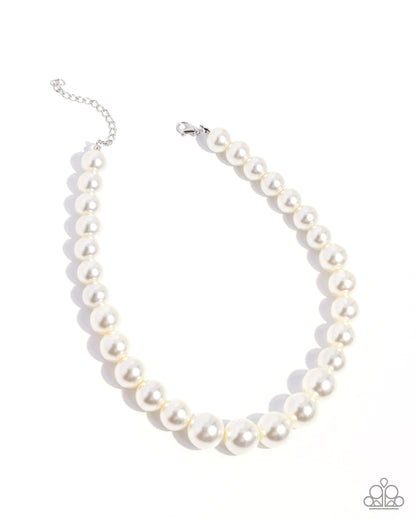 Eternal Empire - white - Paparazzi necklace