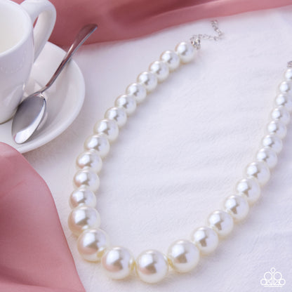 Eternal Empire - white - Paparazzi necklace