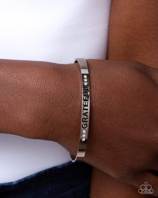 Eternally Grateful - white - Paparazzi bracelet