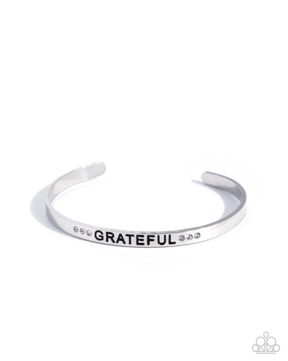 Eternally Grateful - white - Paparazzi bracelet