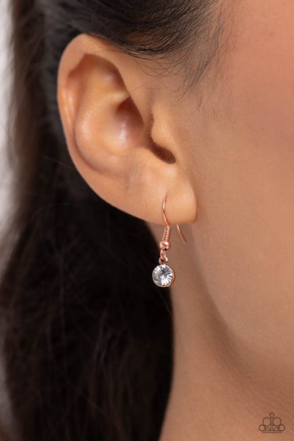 Ethereally Enamored - copper - Paparazzi necklace