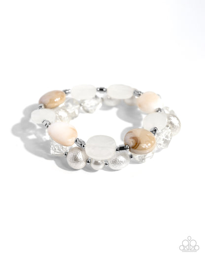 Everyday Essentials - white - Paparazzi bracelet