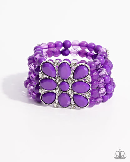 Everything is New - purple - Paparazzi bracelet