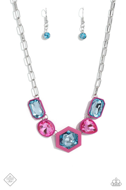 Evolving Elegance - pink - Paparazzi necklace