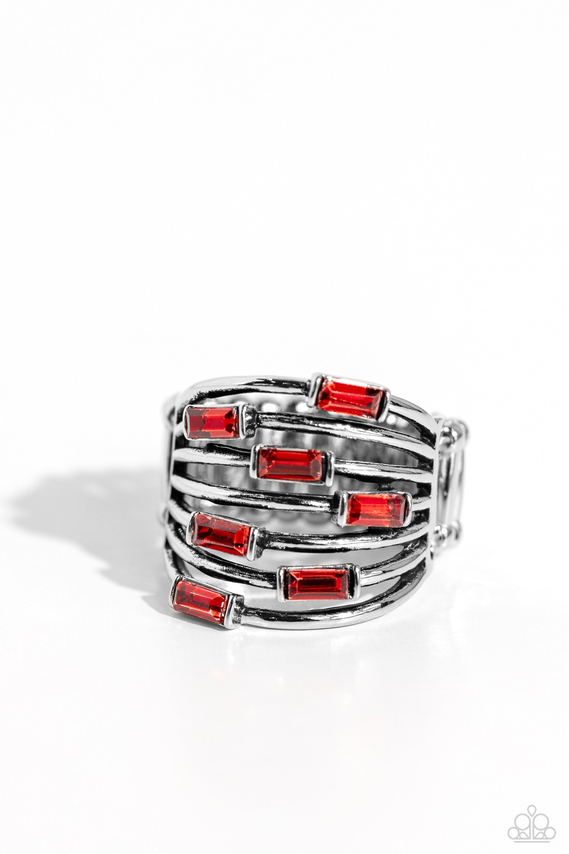 Exceptional Edge - red - Paparazzi ring