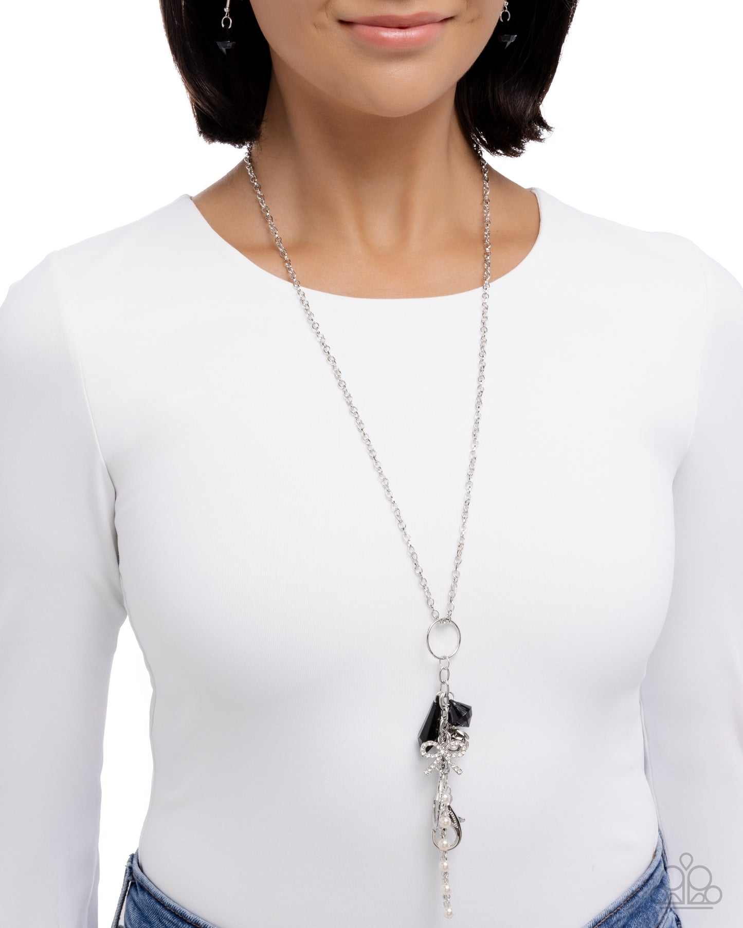 Excessive Effulgence - black - Paparazzi LANYARD necklace