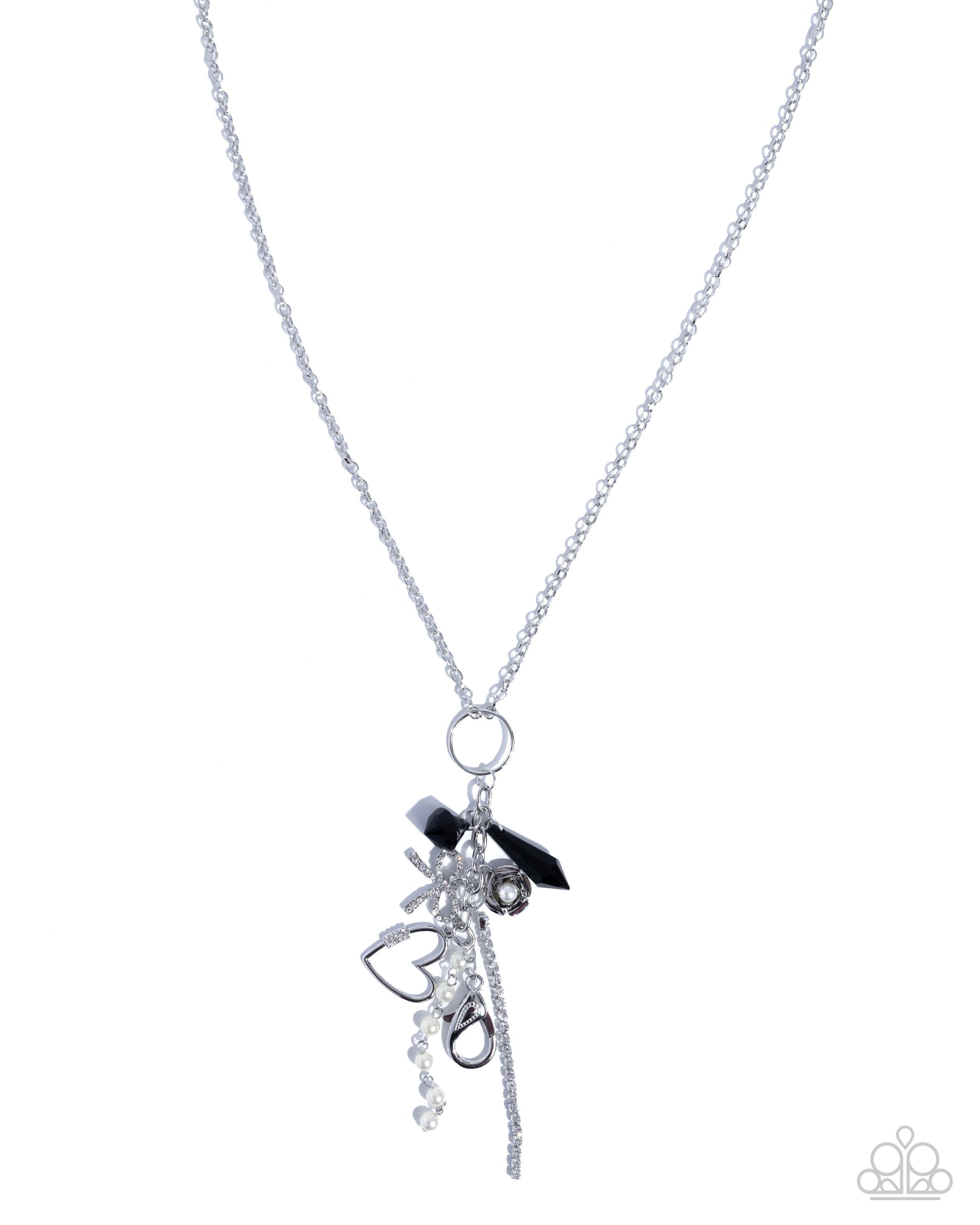 Excessive Effulgence - black - Paparazzi LANYARD necklace