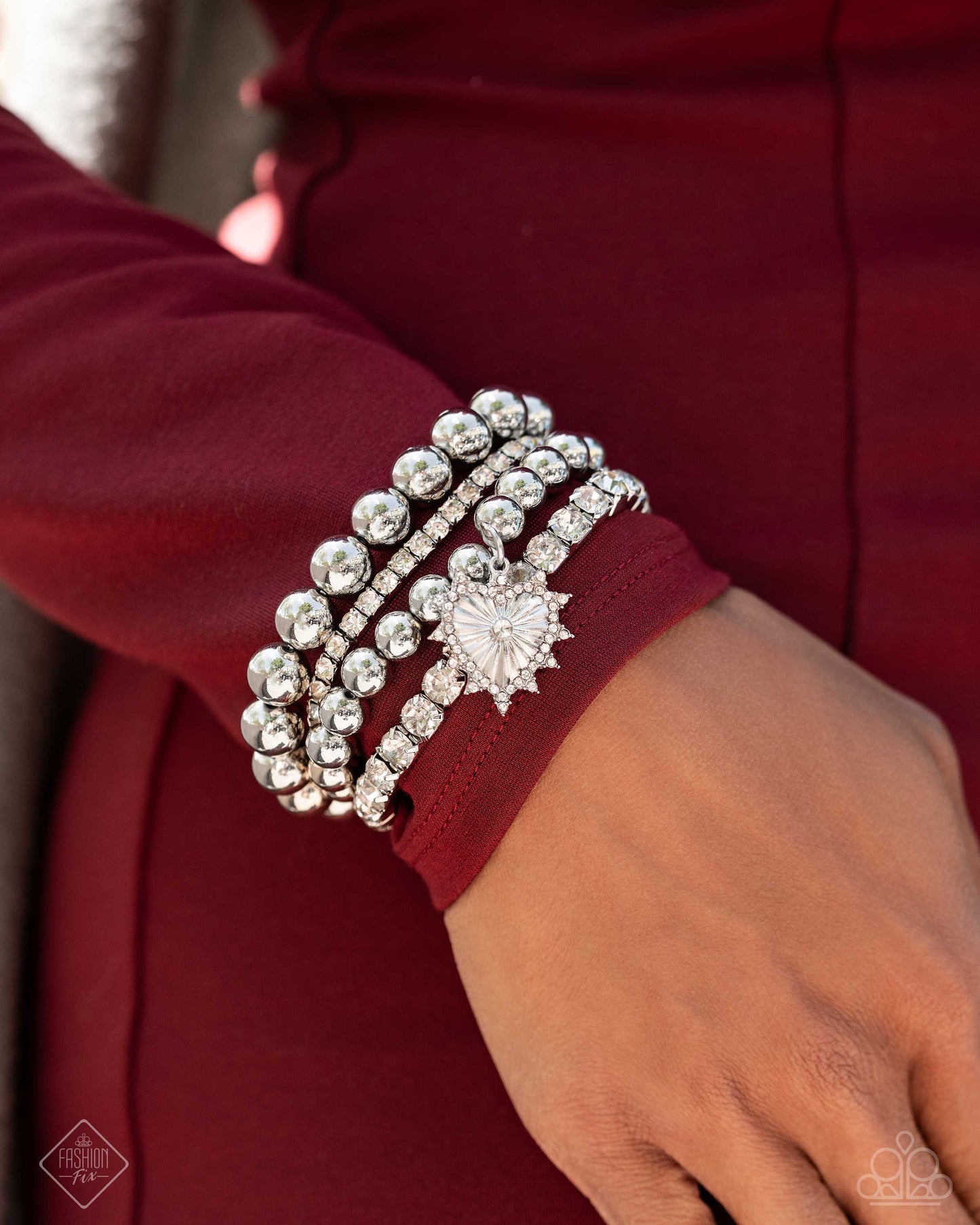 Excessive Elegance - white - Paparazzi bracelet