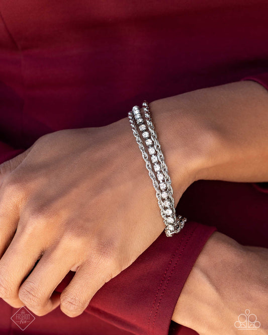 Excessive Empire - white - Paparazzi bracelet