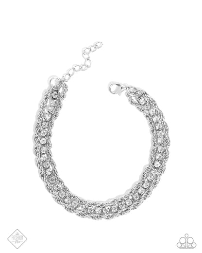 Excessive Empire - white - Paparazzi bracelet