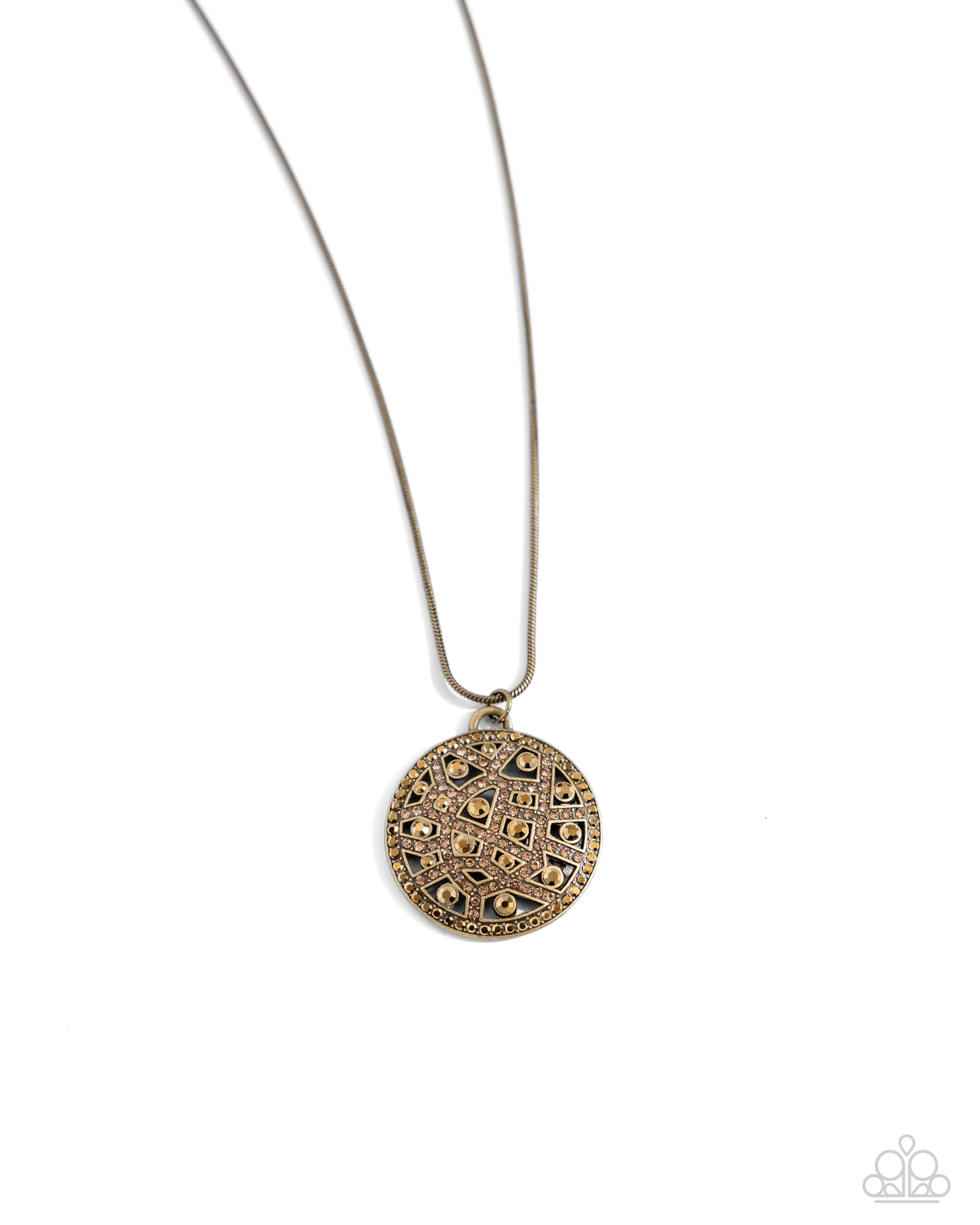 Exclusive Emblem - brass - Paparazzi necklace