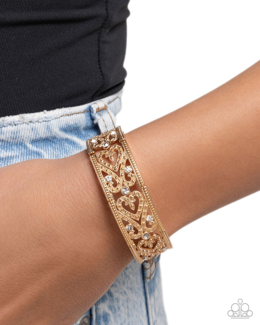 Exclusive Eternity - gold - Paparazzi bracelet