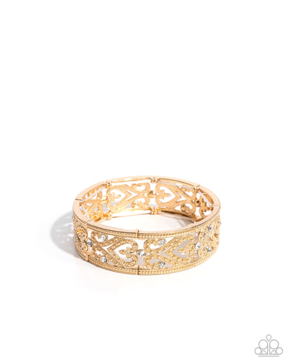Exclusive Eternity - gold - Paparazzi bracelet