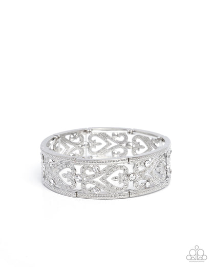 Exclusive Eternity - white - Paparazzi bracelet