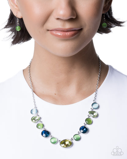 Executive Effort - green - Paparazzi necklace