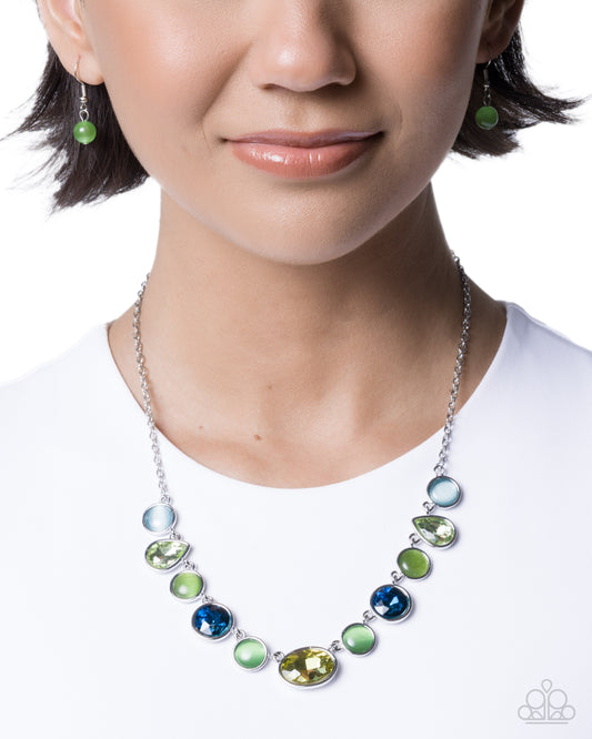 Executive Effort - green - Paparazzi necklace