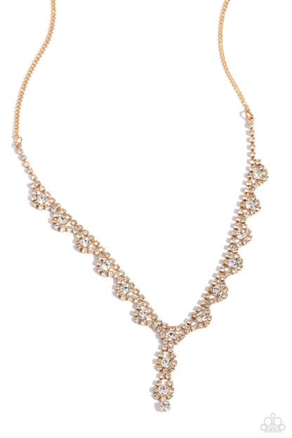 Executive Embellishment - gold - Paparazzi necklace