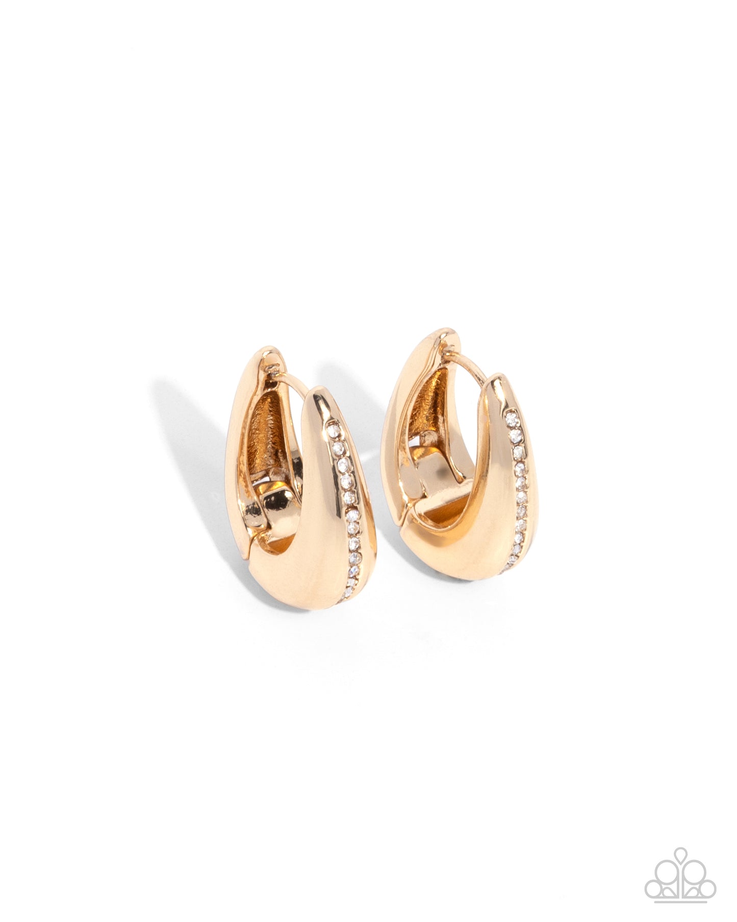 Executive Mansion - gold - Paparazzi earrings