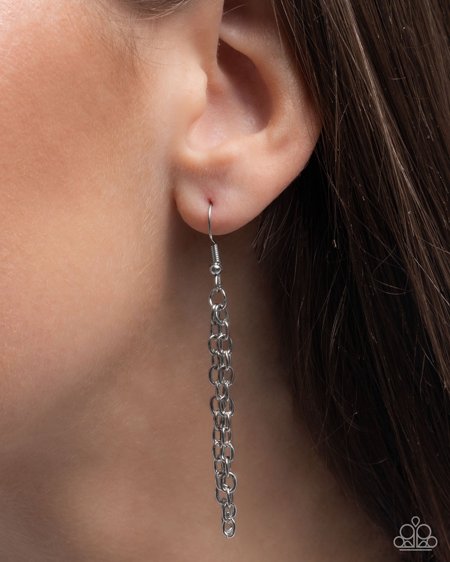 Exemplary Eagle - silver - Paparazzi LANYARD necklace