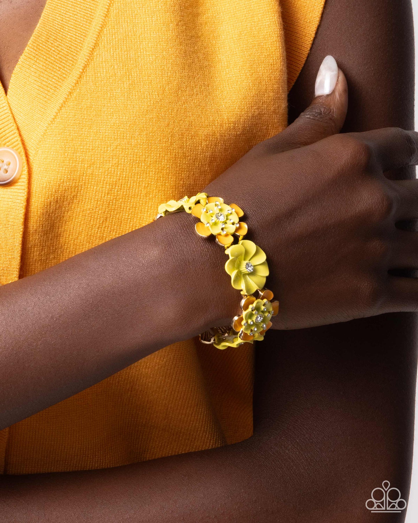 Exhilarating Botany - yellow - Paparazzi complete set