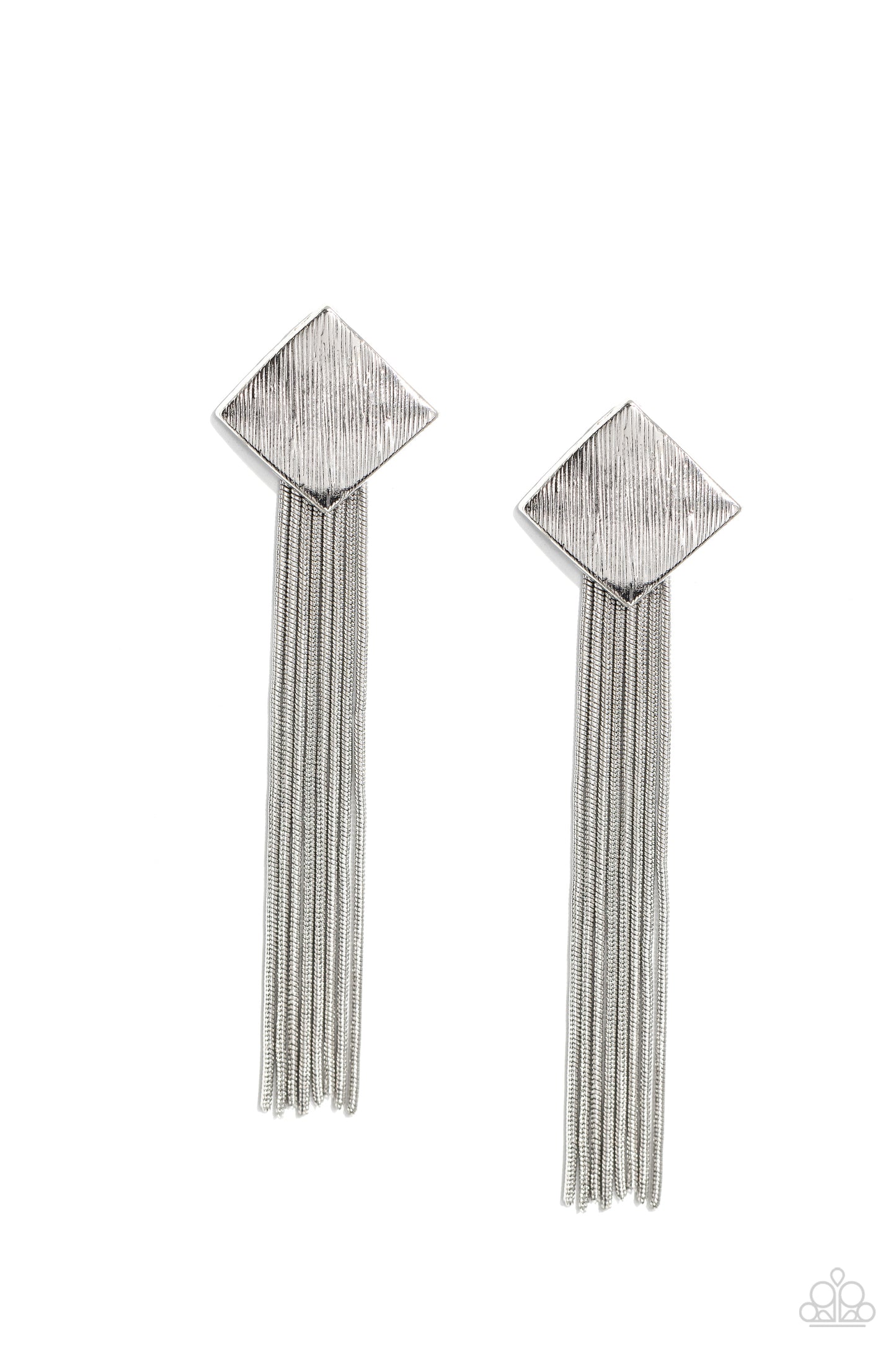 Experimental Elegance - silver - Paparazzi earrings