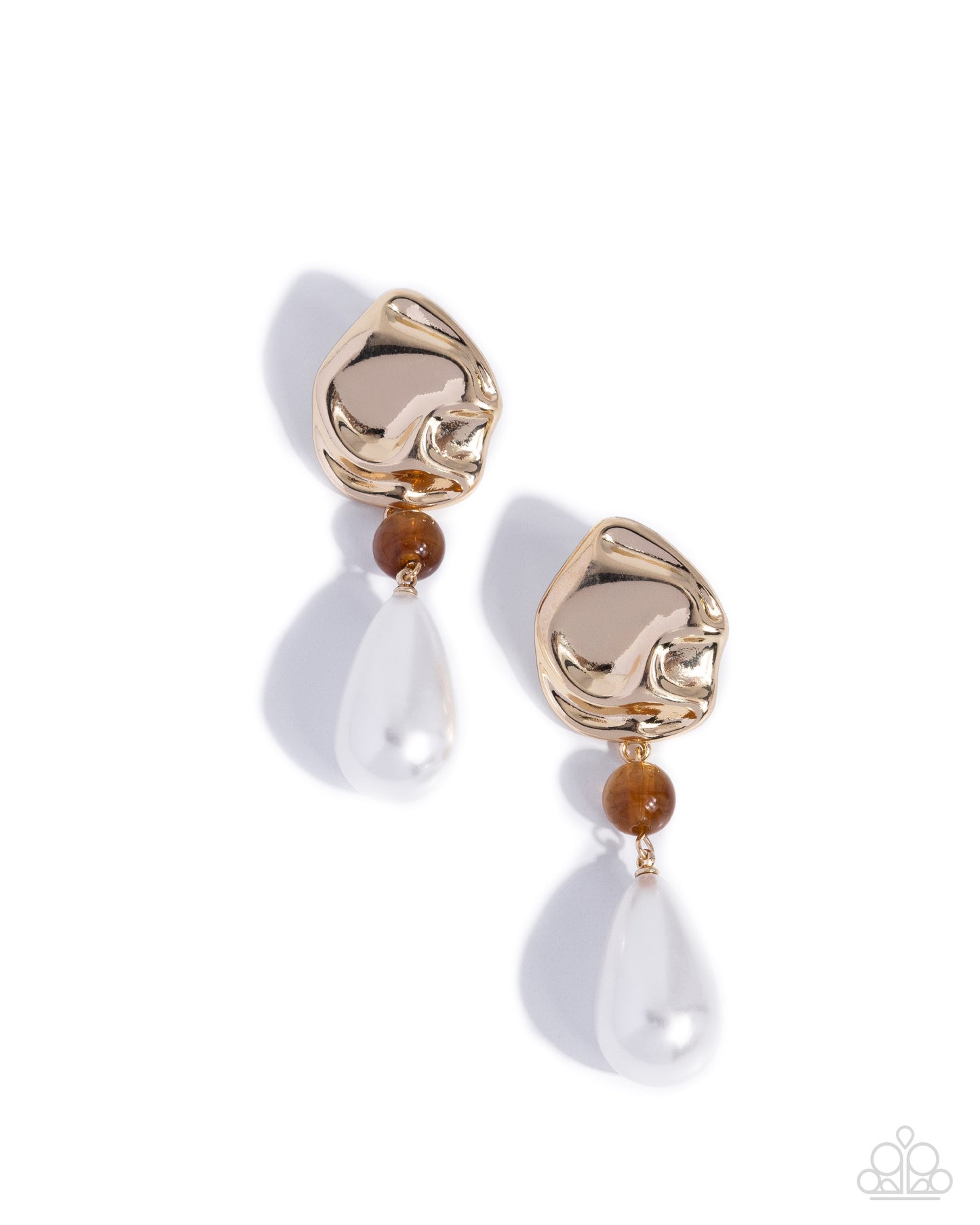 Exquisite Elegance - brown - Paparazzi earrings