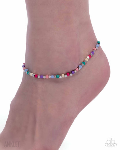 Exquisitely Eclectic - multi - Paparazzi anklet