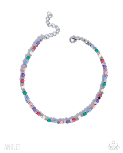 Exquisitely Eclectic - multi - Paparazzi anklet