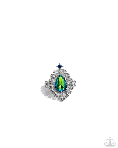 Extended Elite - multi - Paparazzi ring