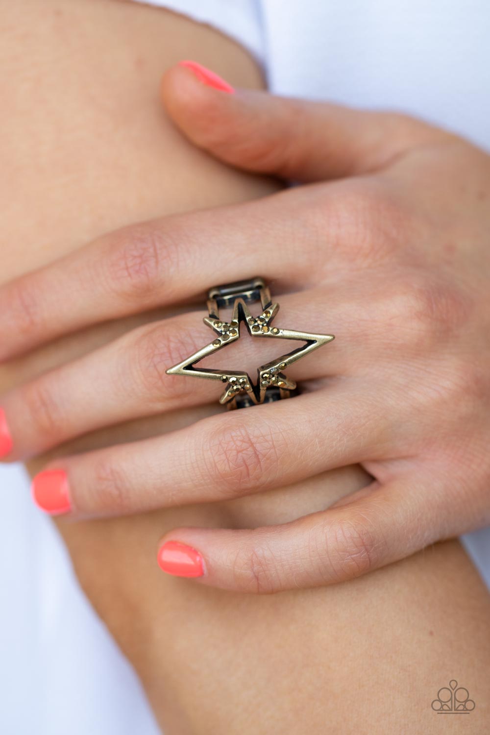 Extra Electrifying - Brass - Paparazzi Ring – JewelryBlingThing