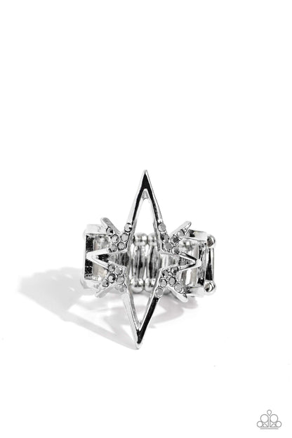 Extra Electrifying - silver - Paparazzi ring