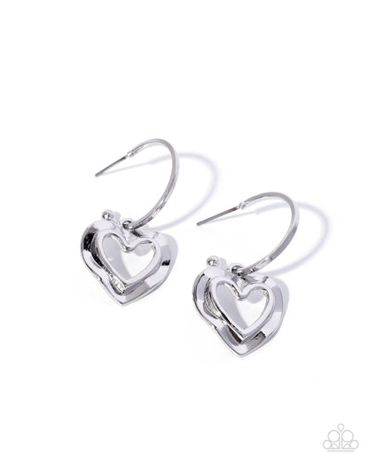 Extraordinary Eternity - silver - Paparazzi earrings