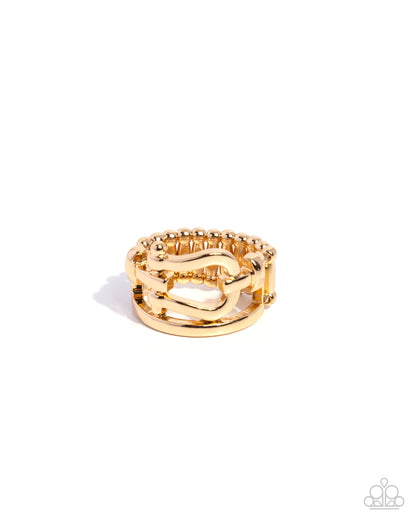 Eye-Catching Elegance - gold - Paparazzi ring