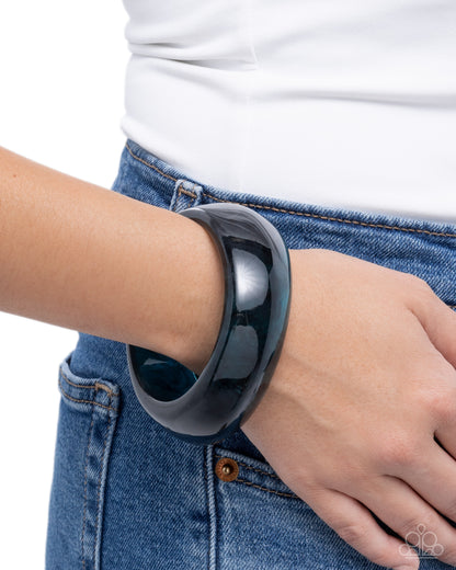 Eye-Catching Evening - blue - Paparazzi bracelet