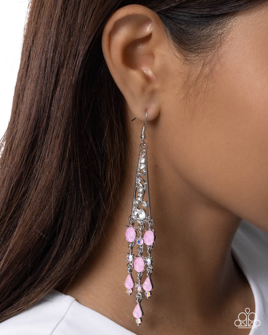 FAIRY Pretty - pink - Paparazzi earrings