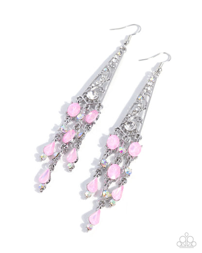 FAIRY Pretty - pink - Paparazzi earrings