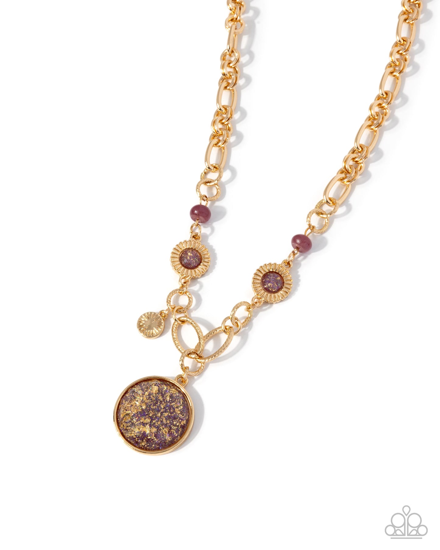 FLECKS Big Thing - purple - Paparazzi necklace