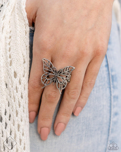 FLIGHT As Well - silver - Paparazzi ring