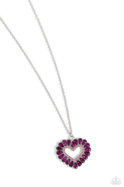 FLIRT No More - pink - Paparazzi necklace