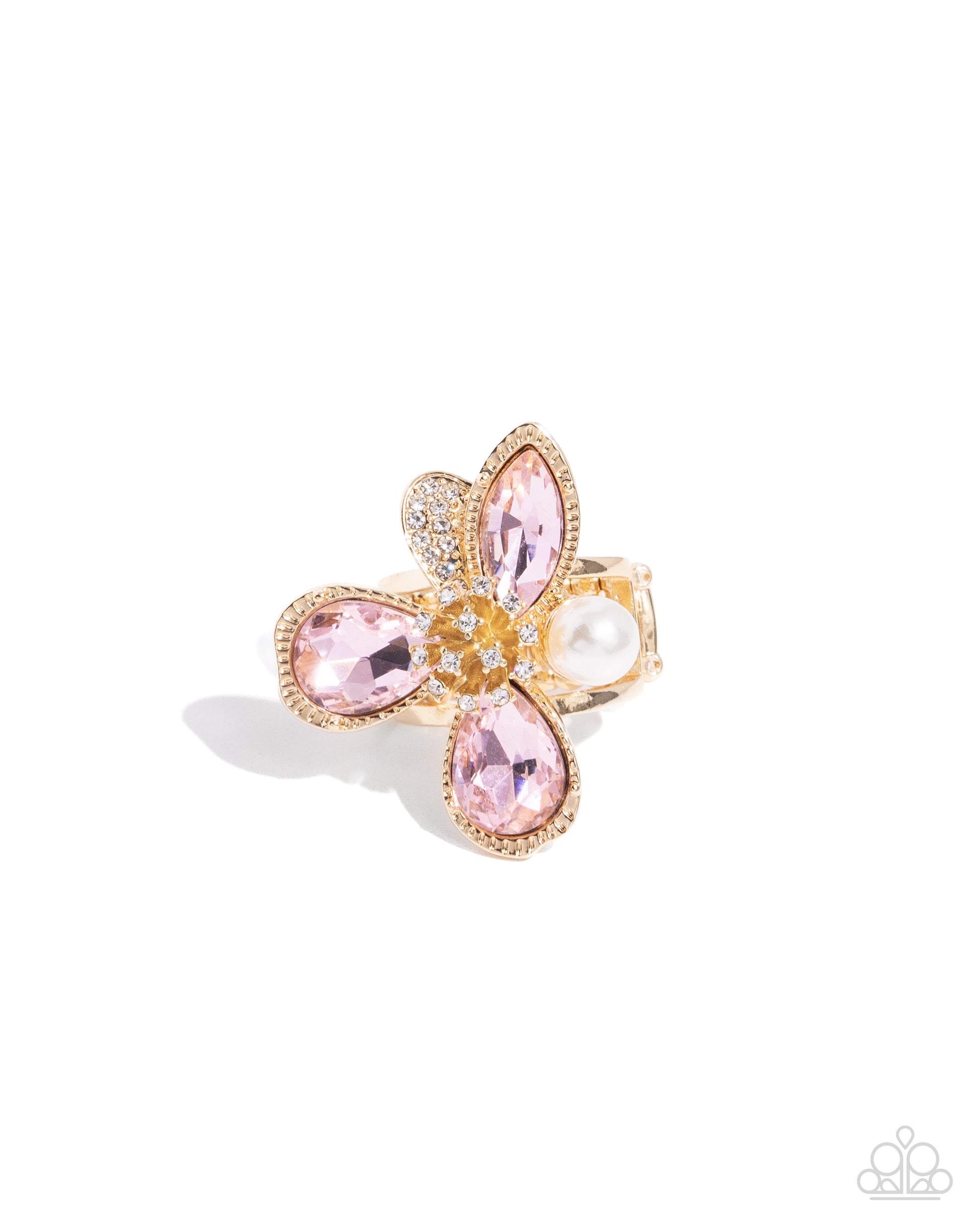 FLORAL Excellence - pink - Paparazzi ring
