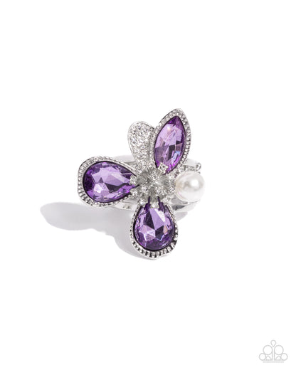 FLORAL Excellence - purple - Paparazzi ring