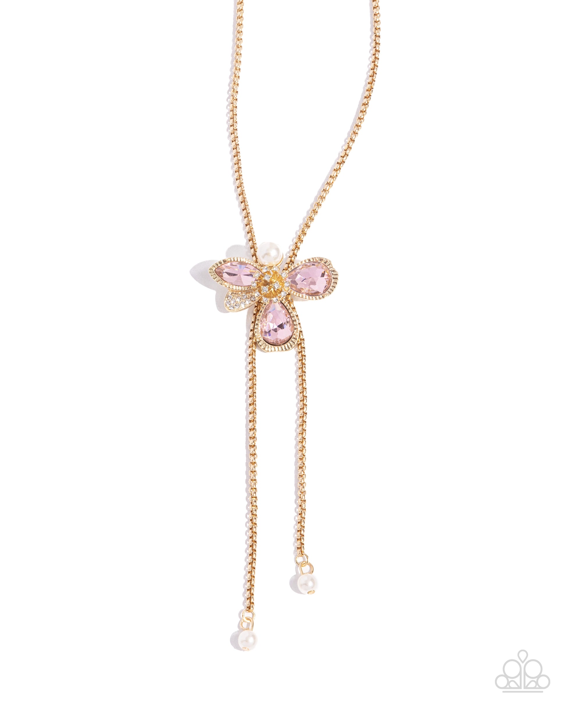 FLORAL Values - pink - Paparazzi necklace