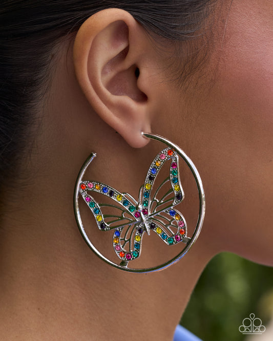 FLUTTER Amazement - multi - Paparazzi earrings