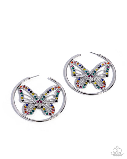 FLUTTER Amazement - multi - Paparazzi earrings