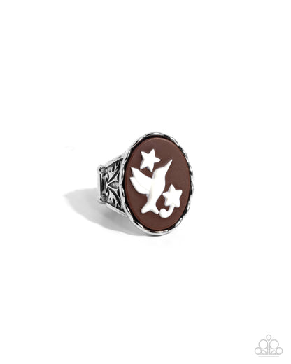 FOWL Language - brown - Paparazzi ring