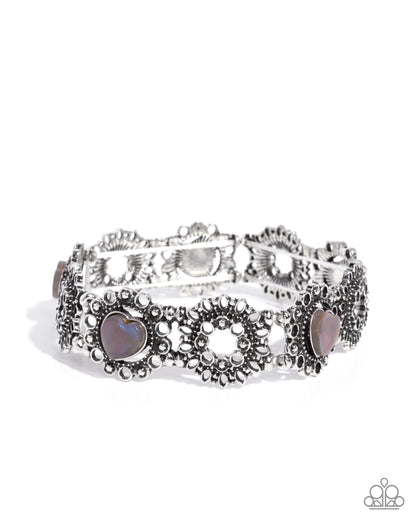 Fabricated Frames - silver - Paparazzi bracelet