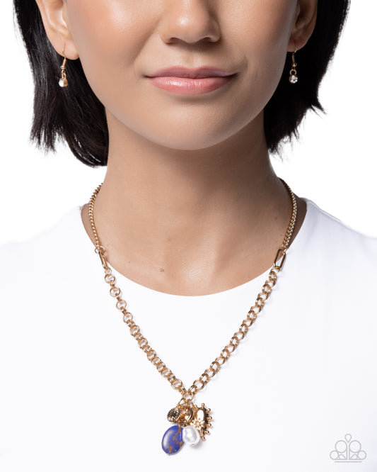 Fabulous Fan - purple - Paparazzi necklace