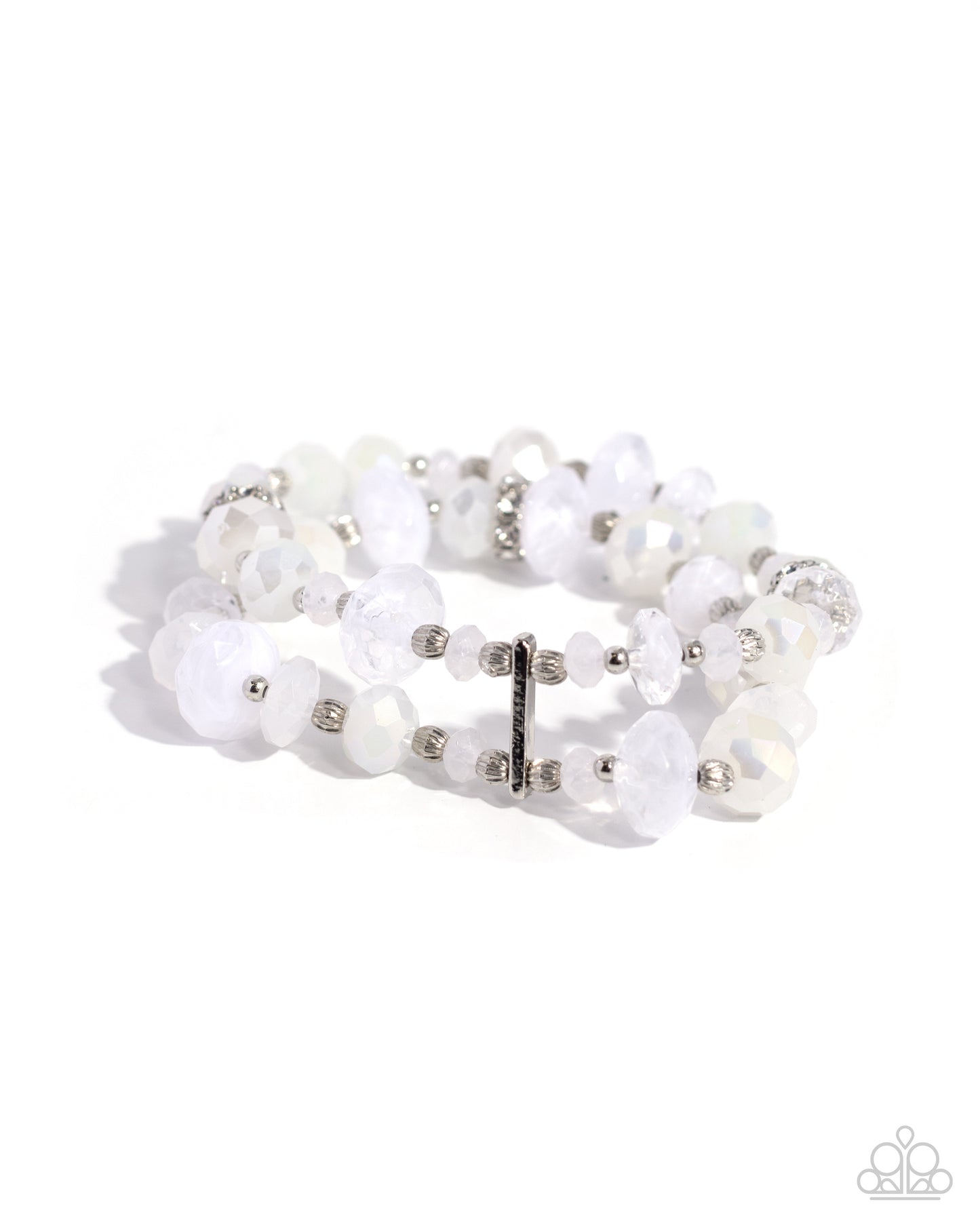 Faceted Fairy Tale - white - Paparazzi bracelet